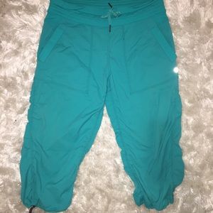 Aqua Lululemon Capris
